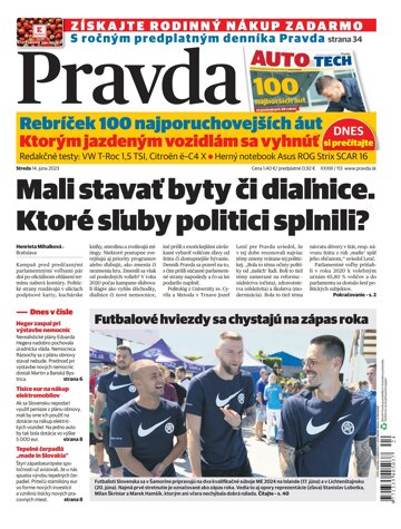 Obálka e-magazínu Pravda 14. 6. 2023