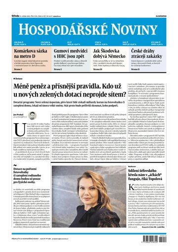 Obálka e-magazínu Hospodářské noviny 010 - 15.1.2025