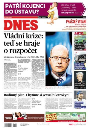 Obálka e-magazínu MF Dnes 16.5.2017