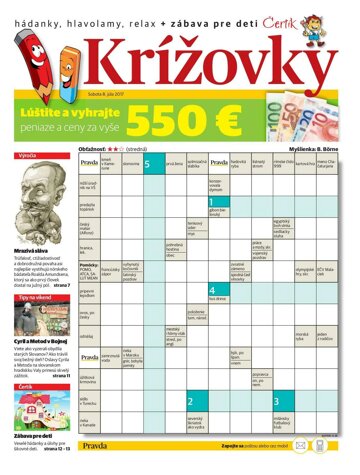 Obálka e-magazínu Krížovky 8. 7. 2017