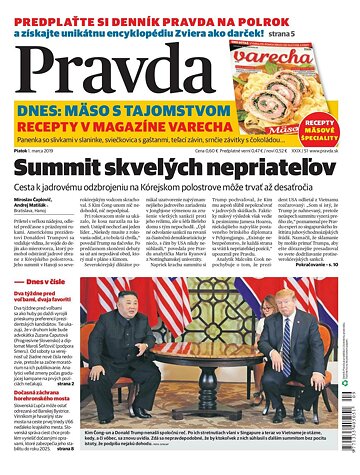 Obálka e-magazínu Pravda 1. 3. 2019