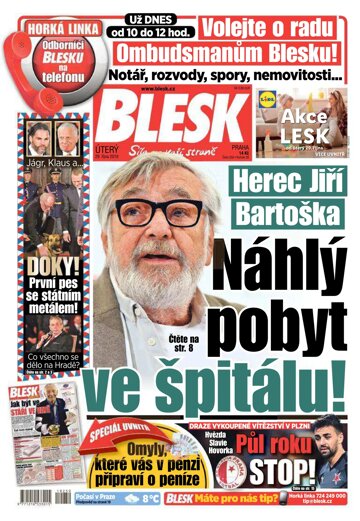 Obálka e-magazínu Blesk 29.10.2019