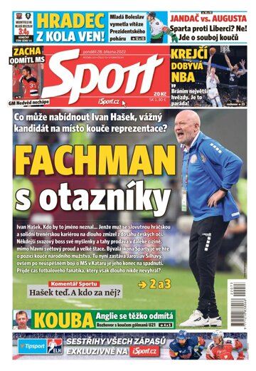 Obálka e-magazínu Sport 28.3.2022