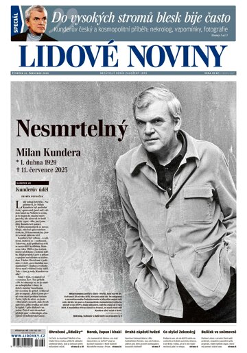 Obálka e-magazínu Lidové noviny 13.7.2023