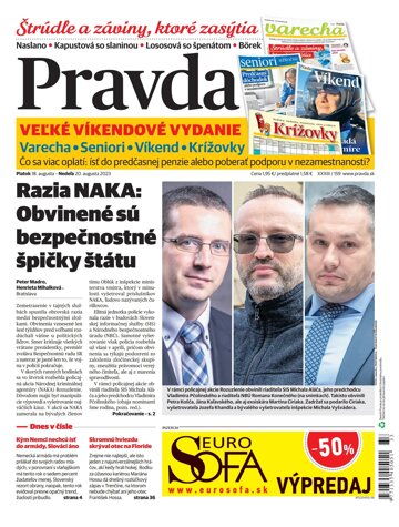 Obálka e-magazínu Pravda 18. 8. 2023