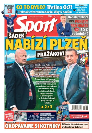 Obálka e-magazínu Sport 5.3.2025