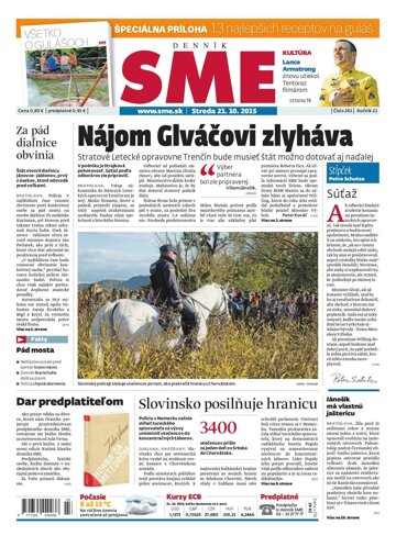 Obálka e-magazínu SME 21.10.2015