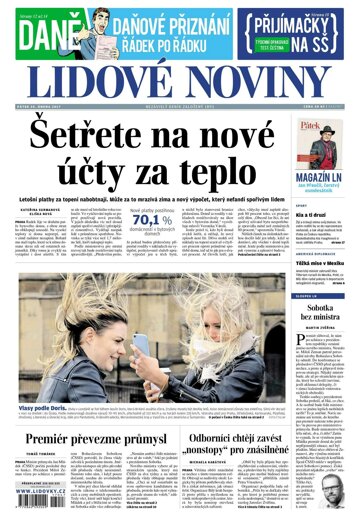 Obálka e-magazínu Lidové noviny 24.2.2017