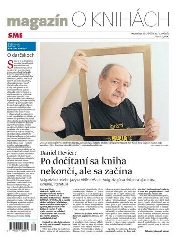 Obálka e-magazínu SME Magazin O KNIHÁCH 1/12/2017