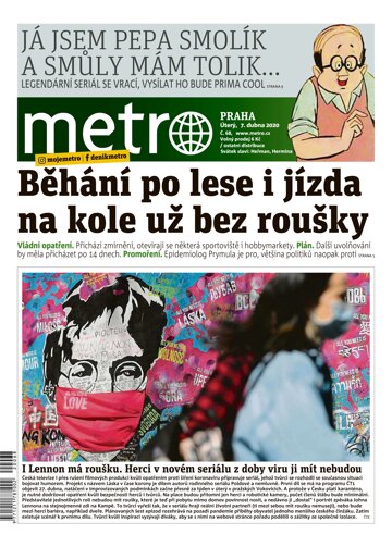 Obálka e-magazínu deník METRO 7.4.2020