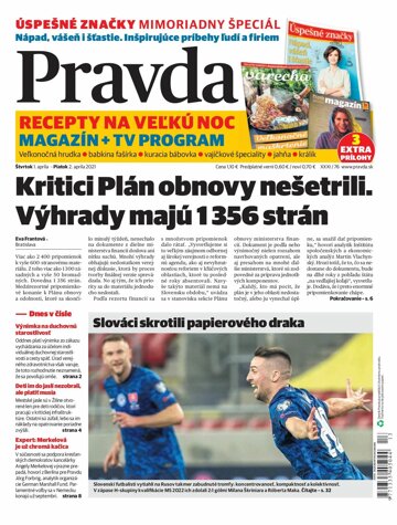 Obálka e-magazínu Pravda 1. 4. 2021