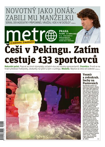 Obálka e-magazínu deník METRO 17.1.2022