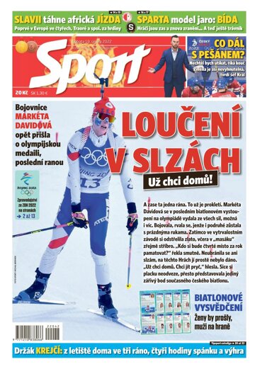 Obálka e-magazínu Sport 19.2.2022