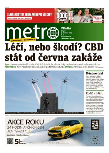 Obálka e-magazínu deník METRO 9.5.2023