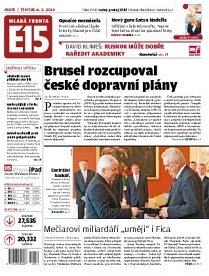 Obálka e-magazínu E15 6.2.2014