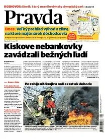 Obálka e-magazínu Pravda 22.2.2014