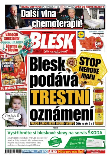 Obálka e-magazínu Blesk 30.11.2015