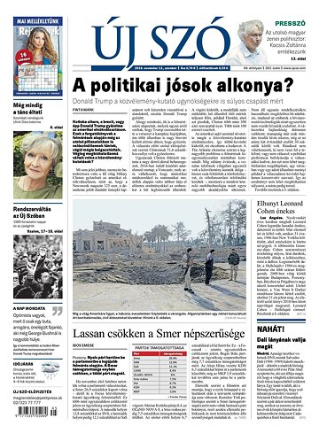 Obálka e-magazínu Új Szó 12.11.2016