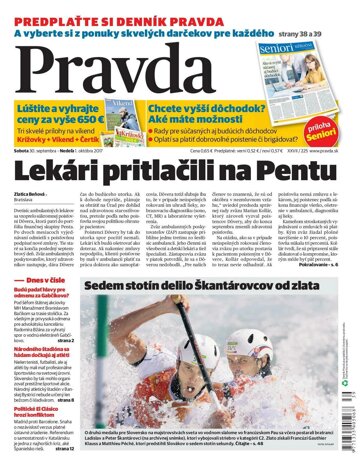 Obálka e-magazínu Pravda 30. 9. 2017