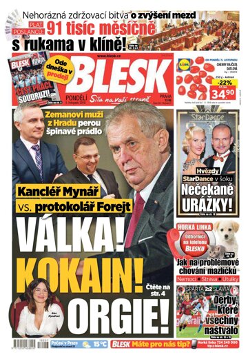 Obálka e-magazínu Blesk 5.11.2018