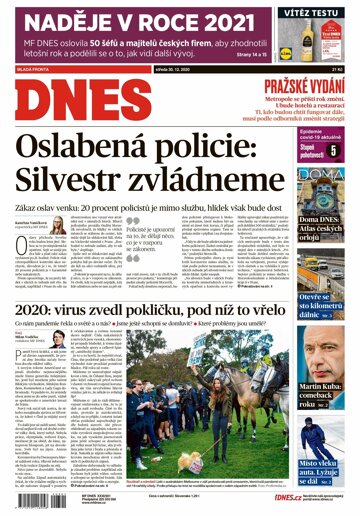 Obálka e-magazínu MF Dnes 30.12.2020