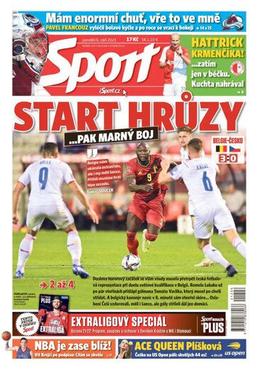 Obálka e-magazínu Sport 6.9.2021