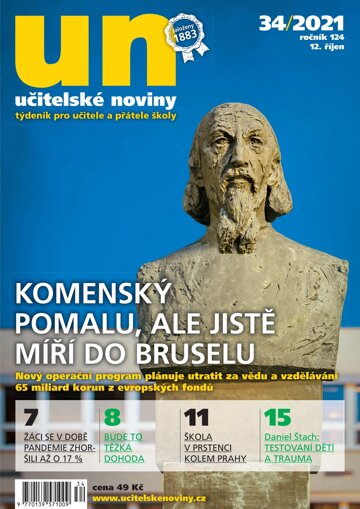 Obálka e-magazínu Učitelské noviny 34/2021