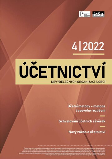 Obálka e-magazínu Účetnictví nevýdělečných organizací a obcí 4/2022