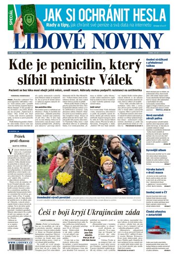 Obálka e-magazínu Lidové noviny 20.4.2023