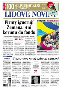 Obálka e-magazínu Lidové noviny 27.11.2013