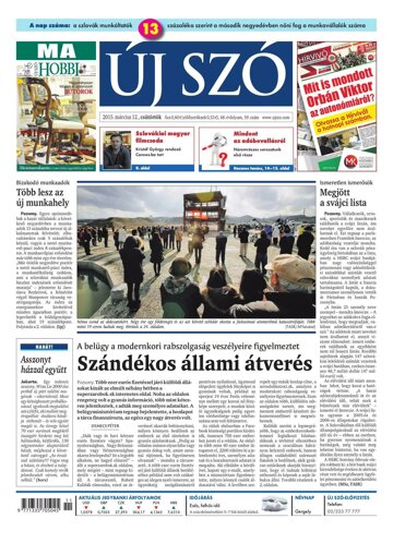 Obálka e-magazínu Új Szó 12.3.2015