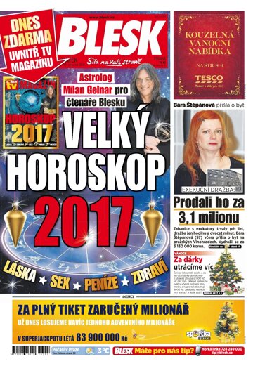 Obálka e-magazínu Blesk 16.12.2016