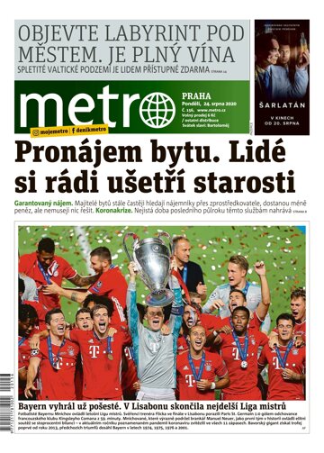 Obálka e-magazínu deník METRO 24.8.2020