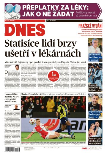 Obálka e-magazínu MF Dnes 29.11.2024