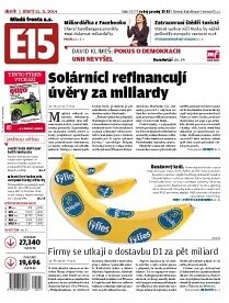 Obálka e-magazínu E15 11.3.2014