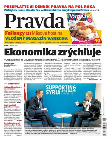 Obálka e-magazínu Pravda 5.2.2016