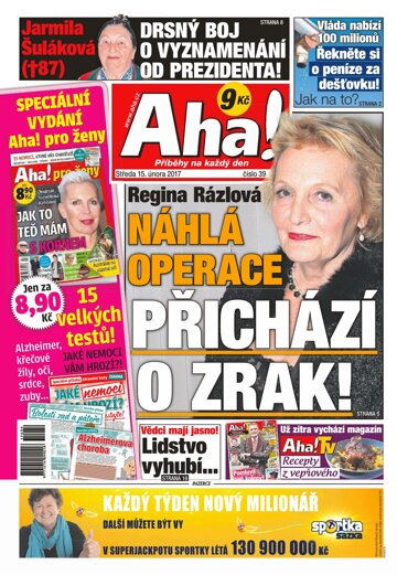 Obálka e-magazínu AHA! 15.2.2017