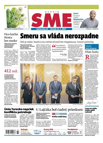 Obálka e-magazínu SME 15.3.2017