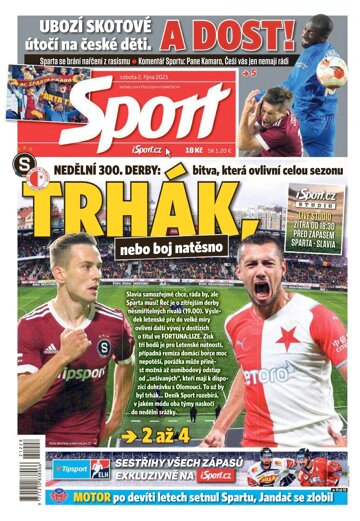 Obálka e-magazínu Sport 2.10.2021