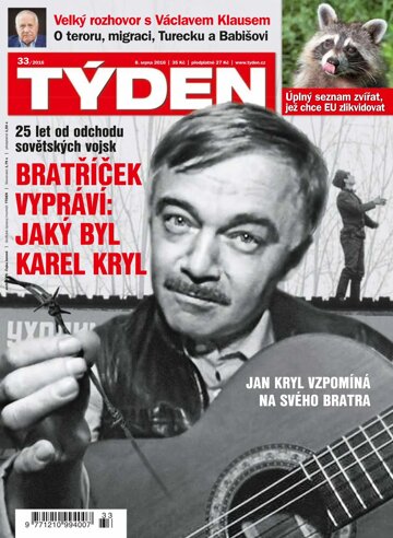 Obálka e-magazínu Týden 33/2016