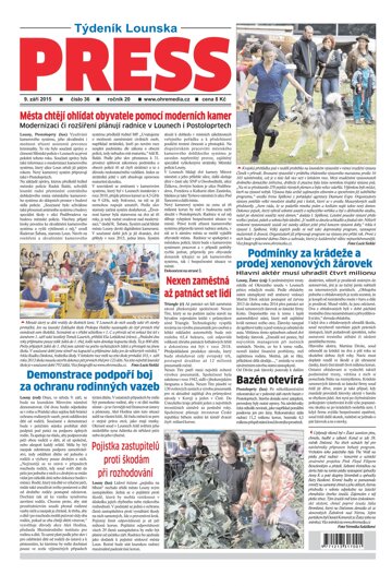 Obálka e-magazínu Lounský press 36/2015