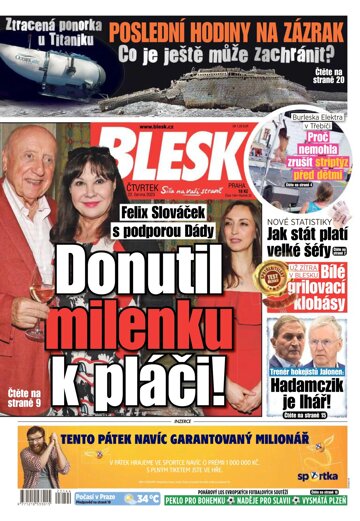 Obálka e-magazínu Blesk 22.6.2023