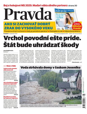 Obálka e-magazínu Pravda 16. 9. 2024