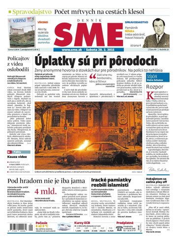 Obálka e-magazínu SME 28.2.2015