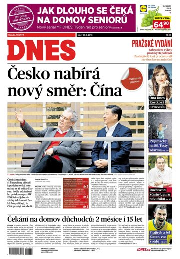 Obálka e-magazínu MF Dnes 29.3.2016