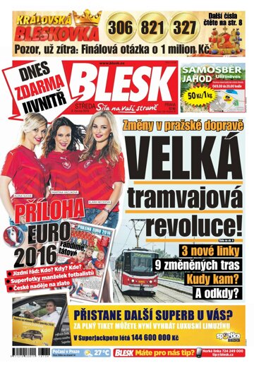 Obálka e-magazínu Blesk 8.6.2016