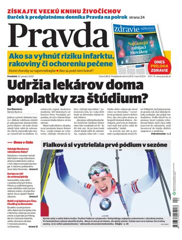 Obálka e-magazínu Pravda 20. 1. 2020