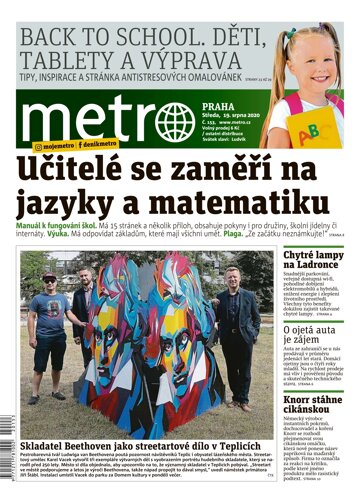 Obálka e-magazínu deník METRO 19.8.2020