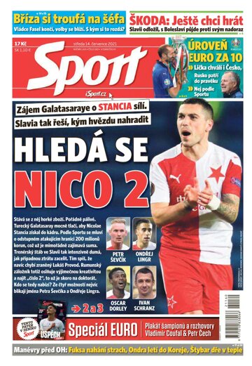 Obálka e-magazínu Sport 14.7.2021