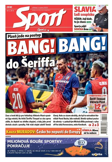 Obálka e-magazínu Sport 3.8.2022